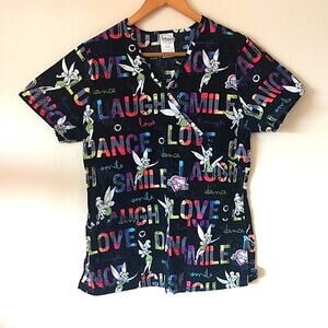 Disney Tinkerbell scrub top small